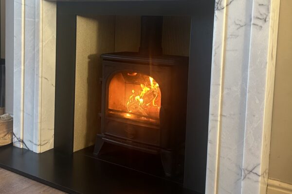 FDC mantel and wood burner